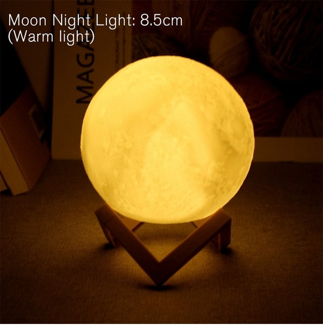 LED Battery Moon Lamp