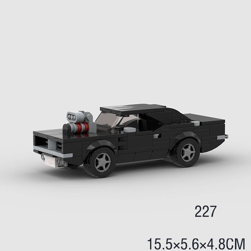 MOC Черные модели автомобилей Lego